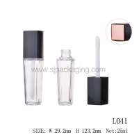 Empty Cosmetic Custom Liquid Foundation Plastic Clear Bottle/Tube/Container With Thicker Rod/Wand And Big Brush