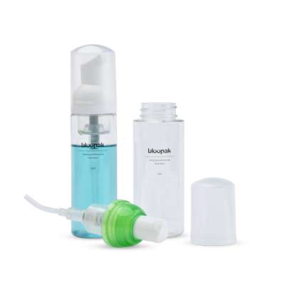 new mini style plastic bottle with foam pump head foam bottle 50ml