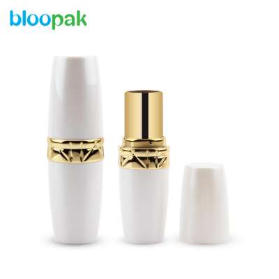 New design round plastic wholesale empty white lipstick container