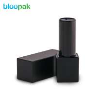 Low moq cheap black lipstick container plastic empty lipstick case